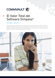 El Valor Total del Software Simpana