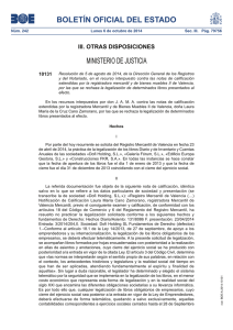 BOLETÍN OFICIAL DEL ESTADO MINISTERIO DE JUSTICIA