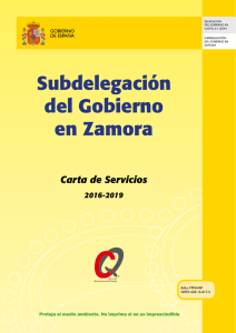 Carta de servicios de la Subdelegación del Gobierno en Zamora