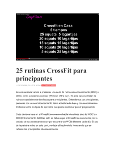 25 rutinas CrossFit para principantes