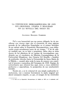 LA EXPOSICION IBEROAMERICANA DE 1929. SUS ORIGENES