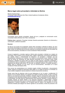 Marco legal sobre privacidad e intimidad en Bolivia