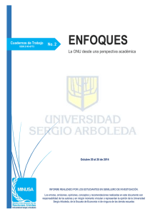 enfoques - Universidad Sergio Arboleda Bogotá