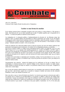 COMBATE - Julio 2013 - Partido Socialista de los Trabajadores-PST