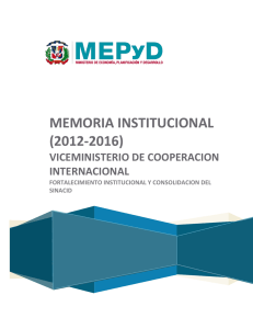 memoria-vimici-2012 - Ministerio de Economía, Planificación y
