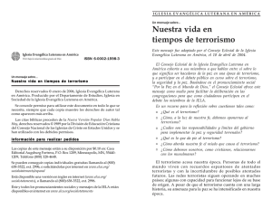 Nuestra vida en tiempos de terrorismo