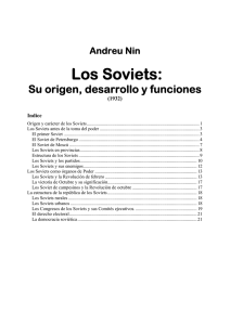 Los Soviets, Su origen, desarrollo y funciones
