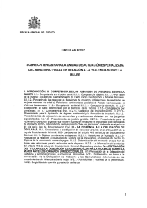 sobre criterios para la unidad de actuación especializada