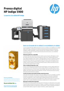 Prensa digital HP Indigo 5900