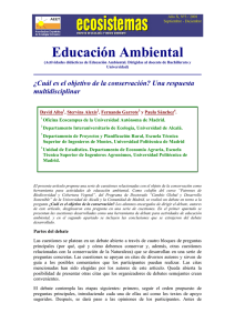 Educación Ambiental - Revista Ecosistemas