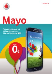 Samsung Galaxy S4 Llévatelo con los Planes Vodafone RED