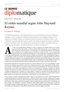El orden mundial según John Maynard Keynes