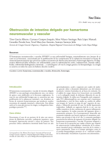 Nota Clínica Obstrucción de intestino delgado por hamartoma