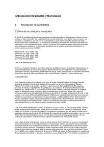 2.2.2. Domicilio de candidatos municipales