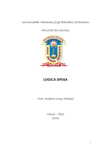 Logica Difusa - Universidad Nacional Jorge Basadre Grohmann
