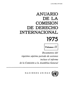 Anuario de la Comisión de Derecho Internacional, 1975, Volumen II