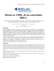 Diseño en VHDL de un controlador HDLC.