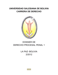 universidad salesiana de bolivia carrera de derecho dossier de