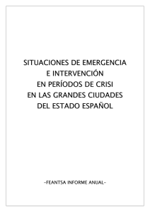 situaciones de emergencia e intervención en períodos de crisi en