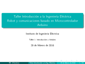 Taller Introducción a la Ingeniería Eléctrica Robot y comunicaciones