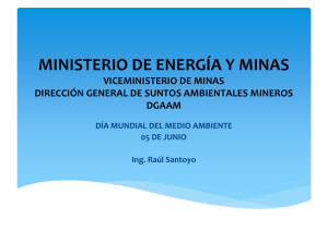 Minería y Medio Ambiente Ing. Raul Santoyo