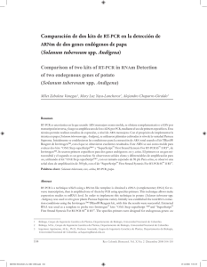 Comparación de dos kits de RT-PCR en la detección de ARNm de