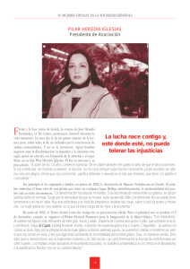 Pilar Heredia Iglesias. Presidenta de Asociación.