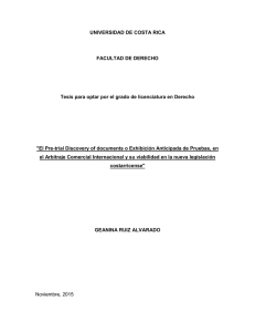 UNIVERSIDAD DE COSTA RICA FACULTAD DE DERECHO Tesis