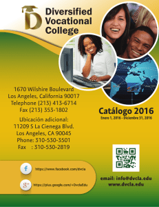 Catalogo - diversified vocational college