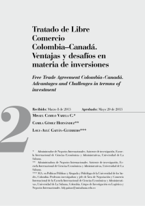 Tratado de Libre Comercio Colombia–Canadá. Ventajas y desafíos