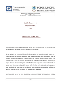 Boletin VIII - 2014 y I - del Poder Judicial de Rio Negro
