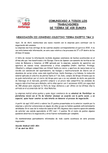 Comunicado Negociacion Convenio