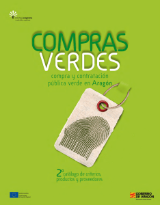 COMPRAS VERDES. Compra y contratación pública verde en Aragón