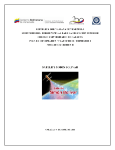 Tema – Satelite Simon Bolivar