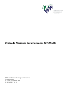 Unión de Naciones Suramericanas (UNASUR)