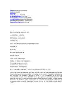 SAP La Coruña, 19 febrero 2008 - Revista de Derecho del Mercado