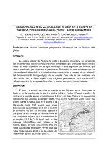 el caso de la cubeta de Andorra (Pirineos Orientales