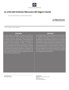 La crisis del Instituto Mexicano del Seguro Social