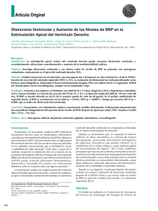 Ventricular dyssynchrony and increased BNP levels in right