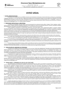 aviso legal - Colegio San Hermenegildo