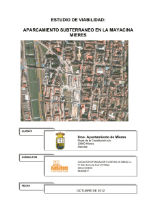 estudio de viabilidad: aparcamiento subterraneo en la mayacina