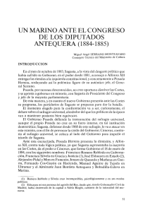 Un marino ante el Congreso de los Diputados