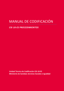 Manual de codificación. CIE-10