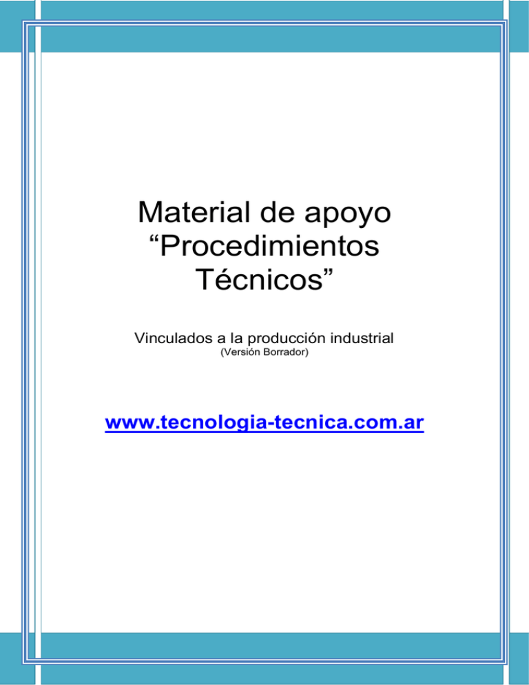 Procedimientos T cnicos2013 Tecnologia