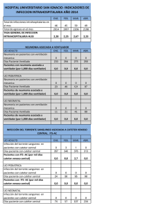 indicadores de infeccion intrahospitalaria año 2014