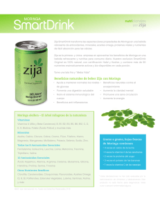 Beneficios naturales de beber Zija con Moringa