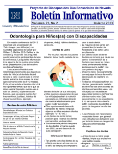 Odontología para Niños(as) con Discapacidades