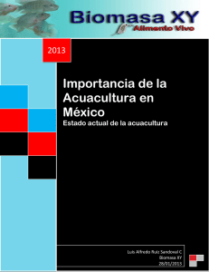 Importancia de la Acuacultura en México