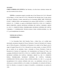 141-D-2012 CORTE SUPREMA DE JUSTICIA: San Salvador, a las