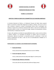 COMISION NACIONAL DE ARBITROS FEDERACIÓN PERUANA